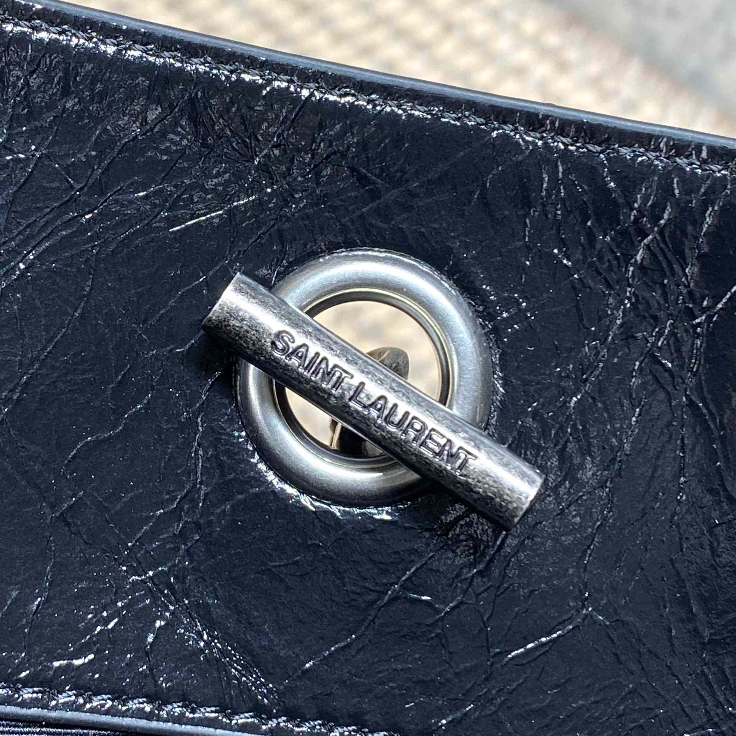 Saint Laurent Niki Textured-Leather Tote - DopestKickz