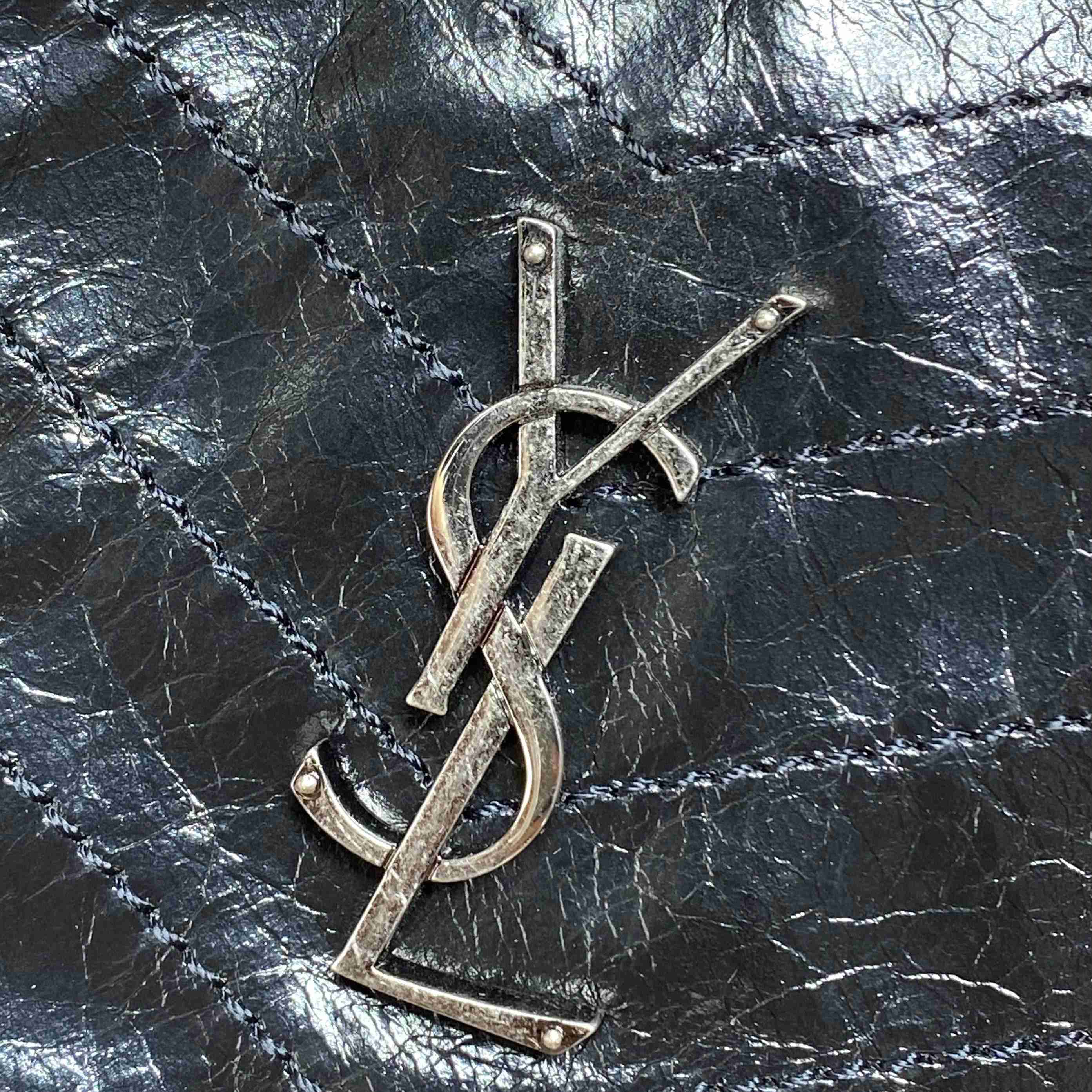 Saint Laurent Niki Textured-Leather Tote - DopestKickz