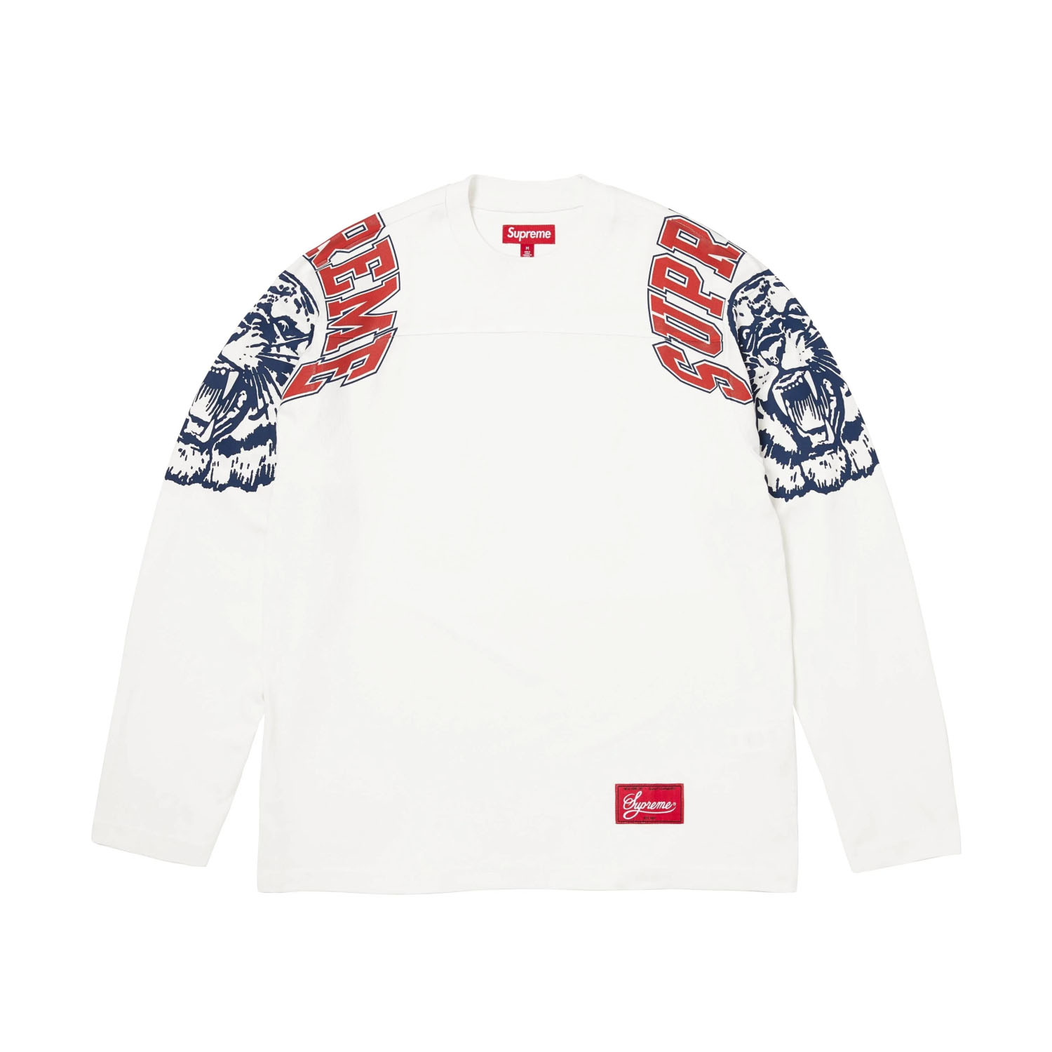 Supreme Mascot Long-Sleeve Football Top 'White' - DopestKickz