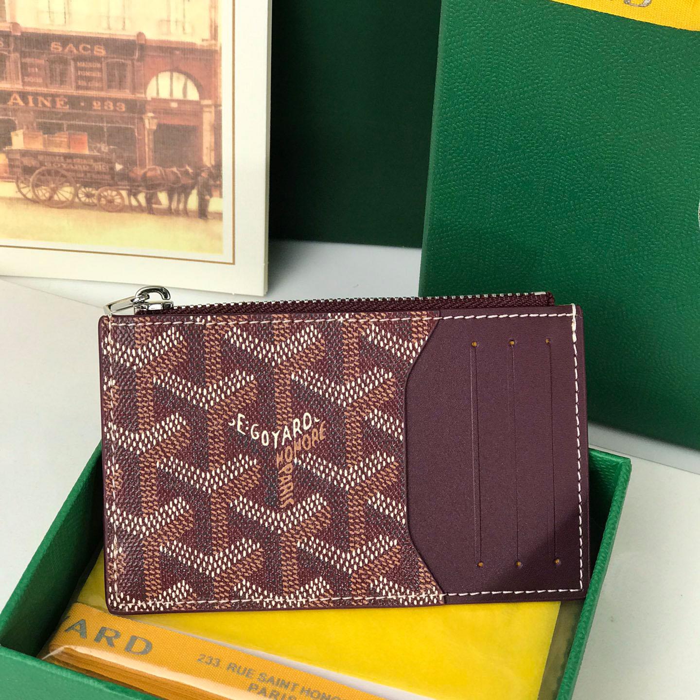Goyard Bourbon Zipped Card Holder - DopestKickz