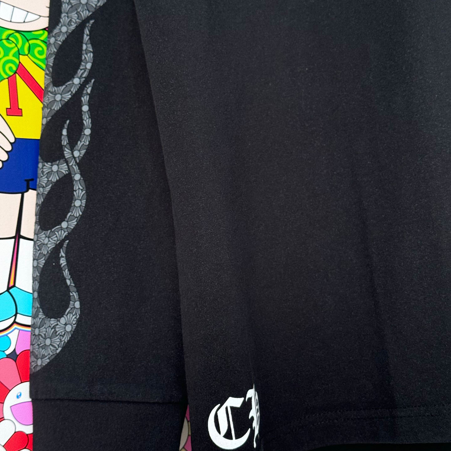 Chrome Hearts Vintage Cross Flame L/S T-Shirt - DopestKickz