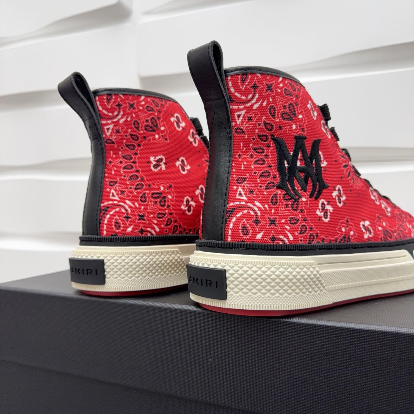 Amiri M.A. Logo Court High 'Bandana - Red' - DopestKickz