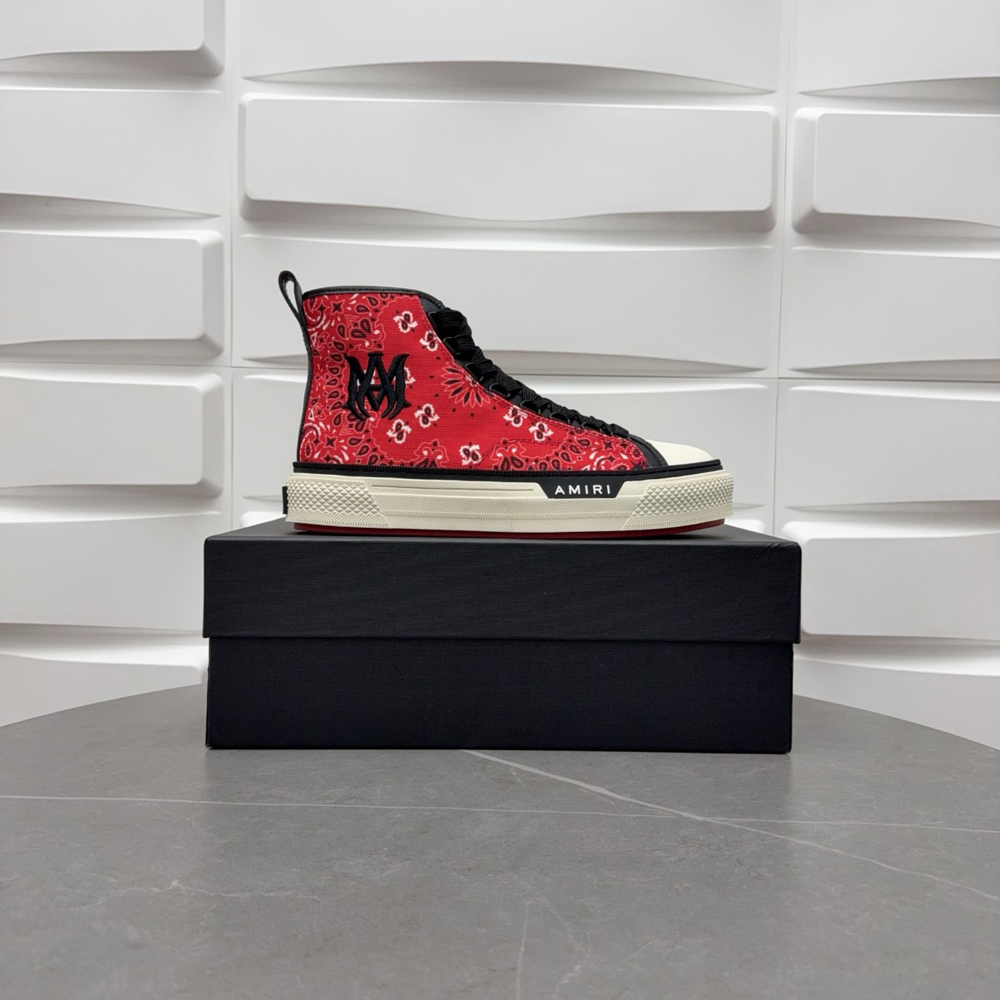 Amiri M.A. Logo Court High 'Bandana - Red' - DopestKickz