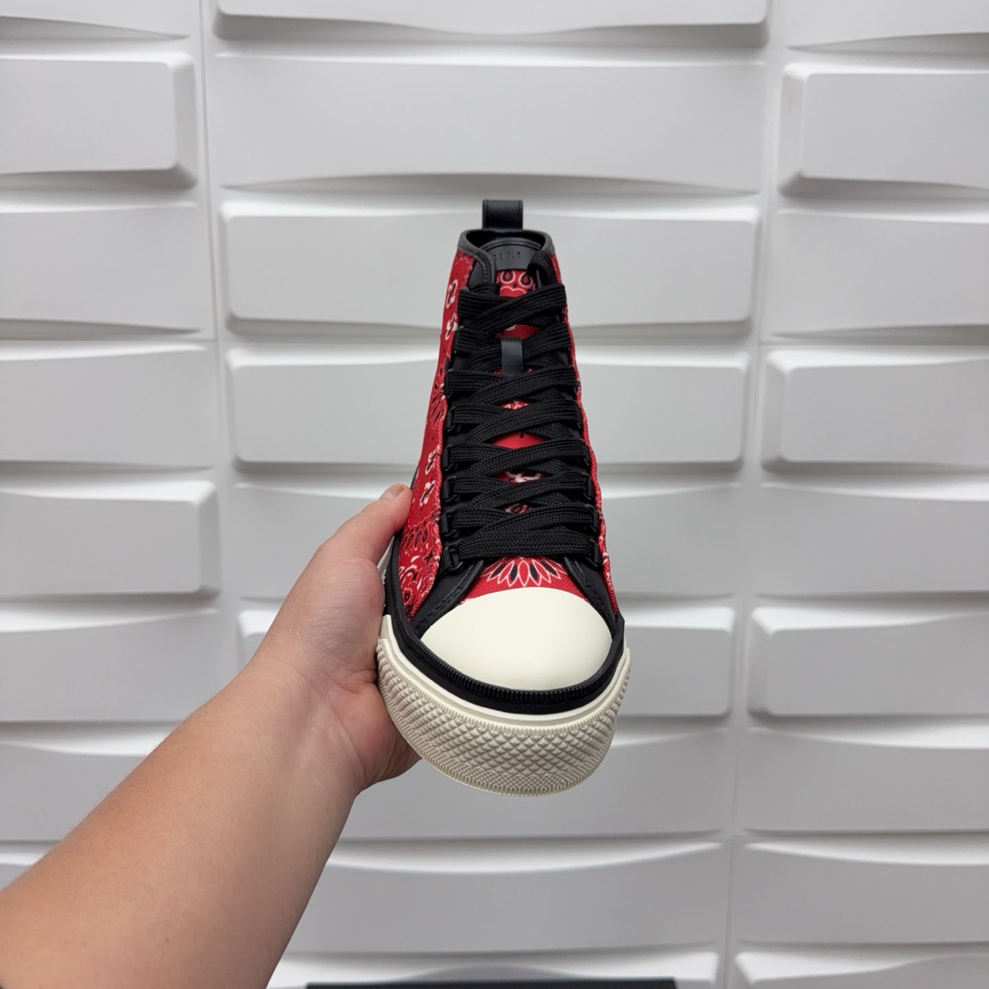 Amiri M.A. Logo Court High 'Bandana - Red' - DopestKickz