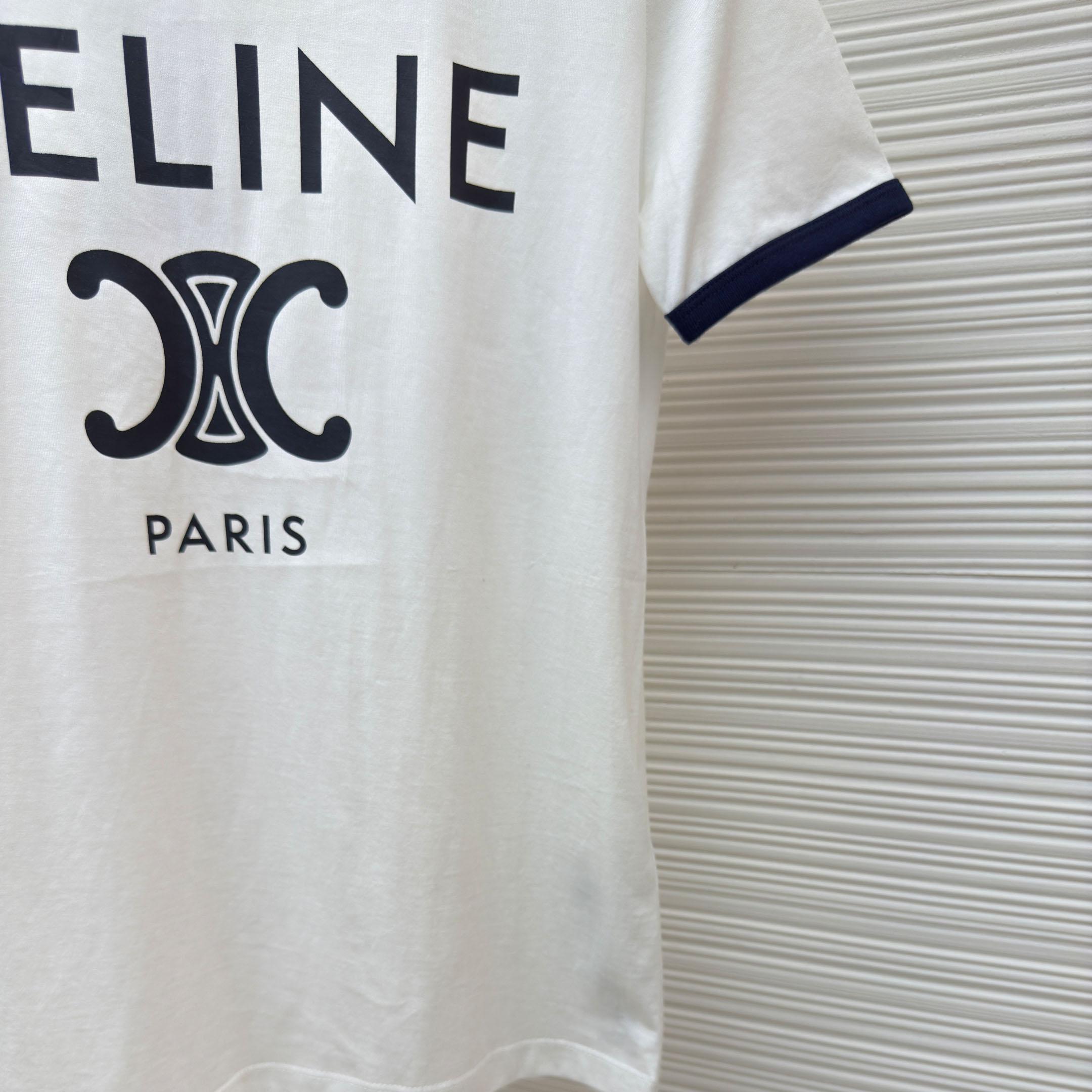 celine Paris T-shirt In Cotton Jersey - DopestKickz