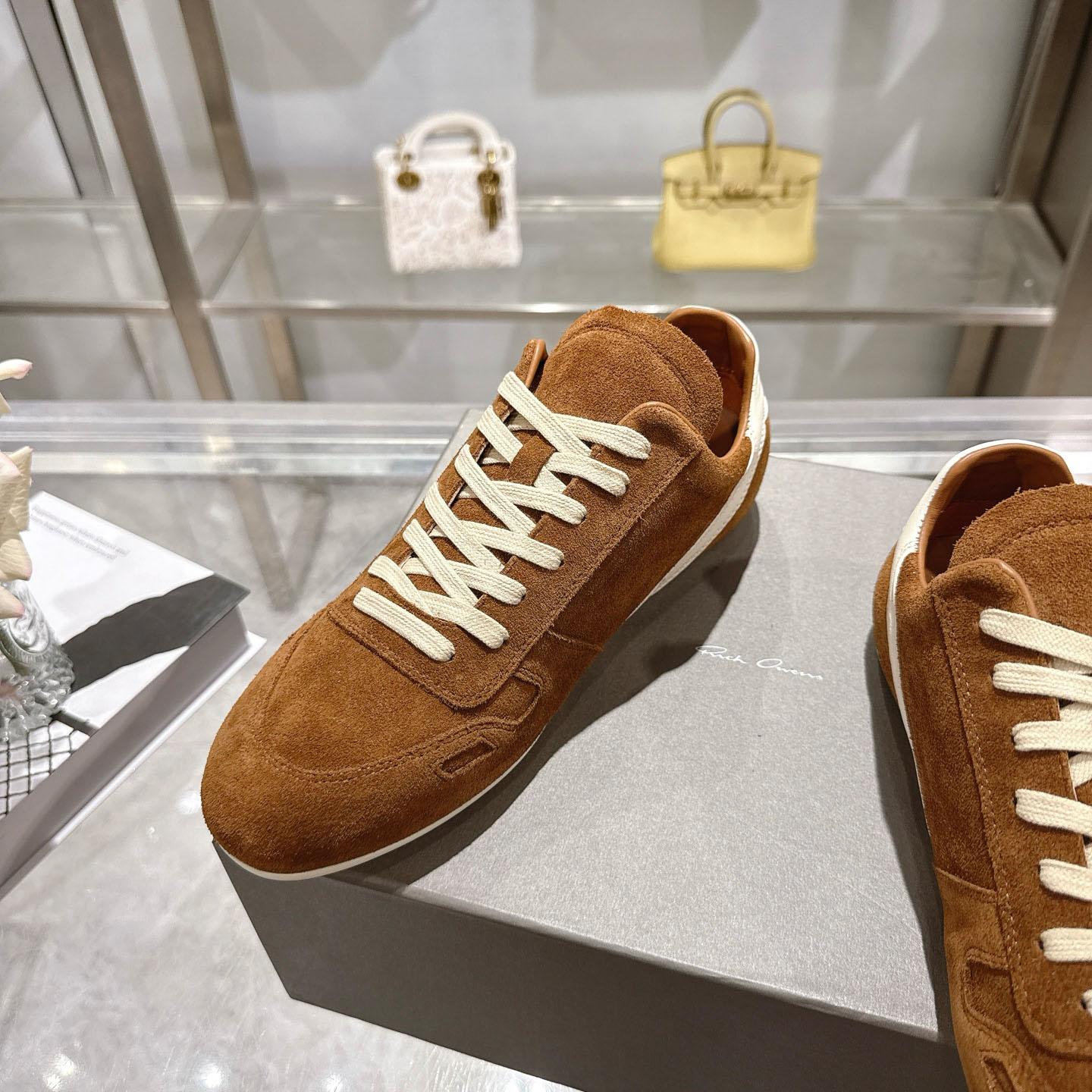 Rick Owens Concordians Minimal Sneaker 'Chestnut' - DopestKickz