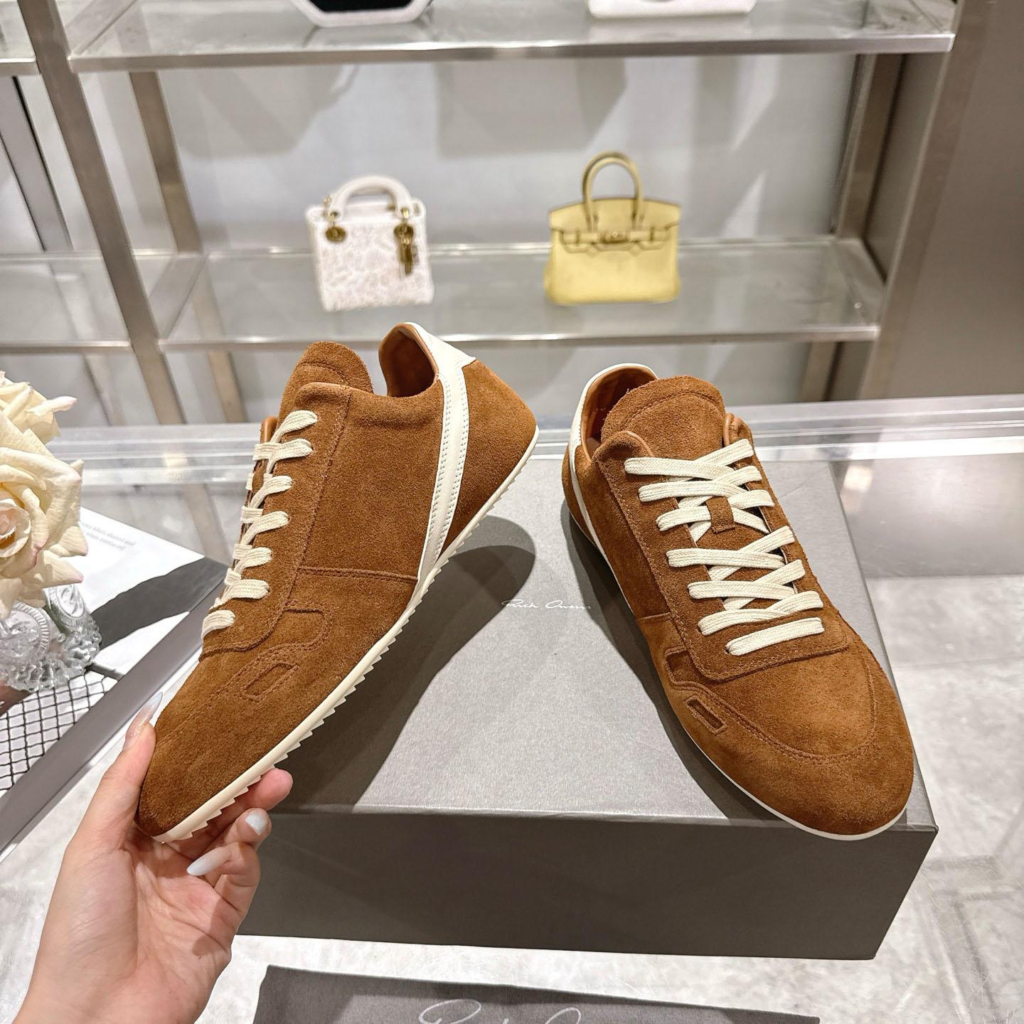 Rick Owens Concordians Minimal Sneaker 'Chestnut' - DopestKickz