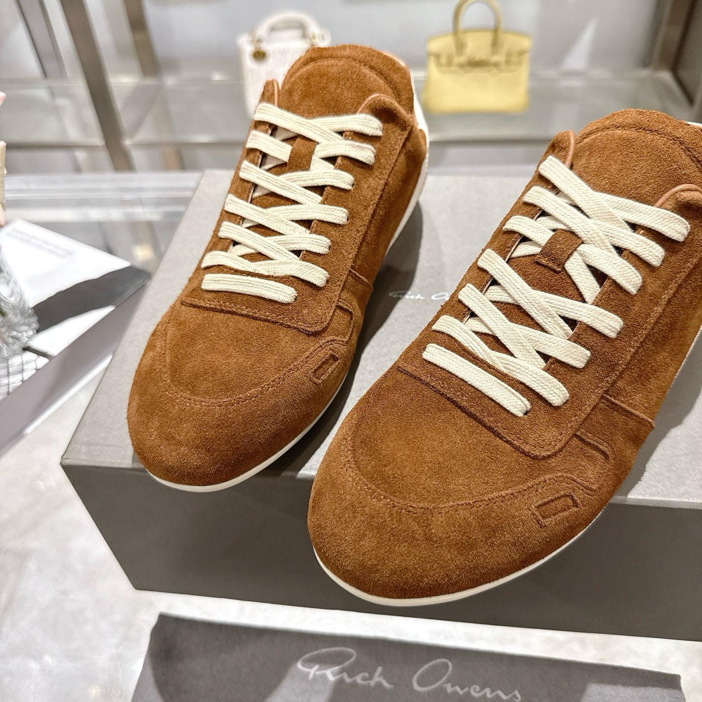 Rick Owens Concordians Minimal Sneaker 'Chestnut' - DopestKickz