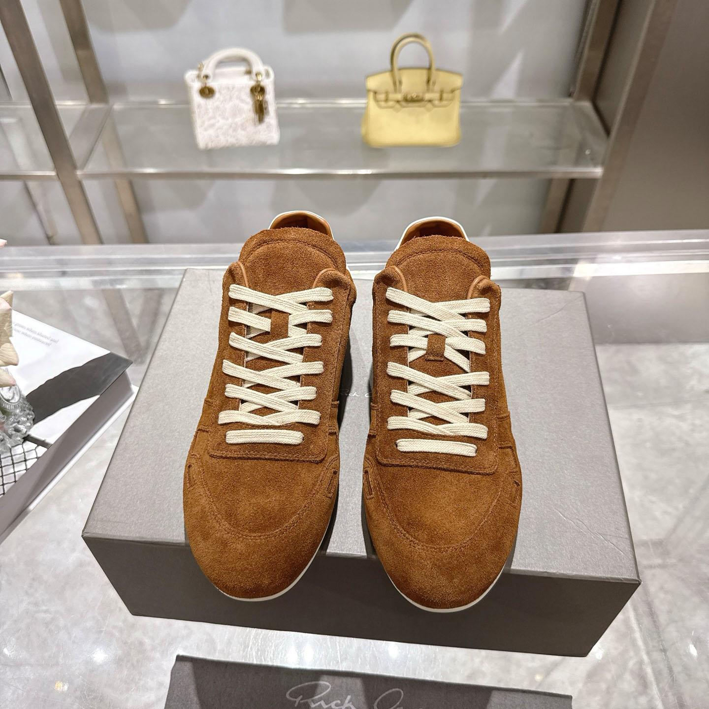 Rick Owens Concordians Minimal Sneaker 'Chestnut' - DopestKickz