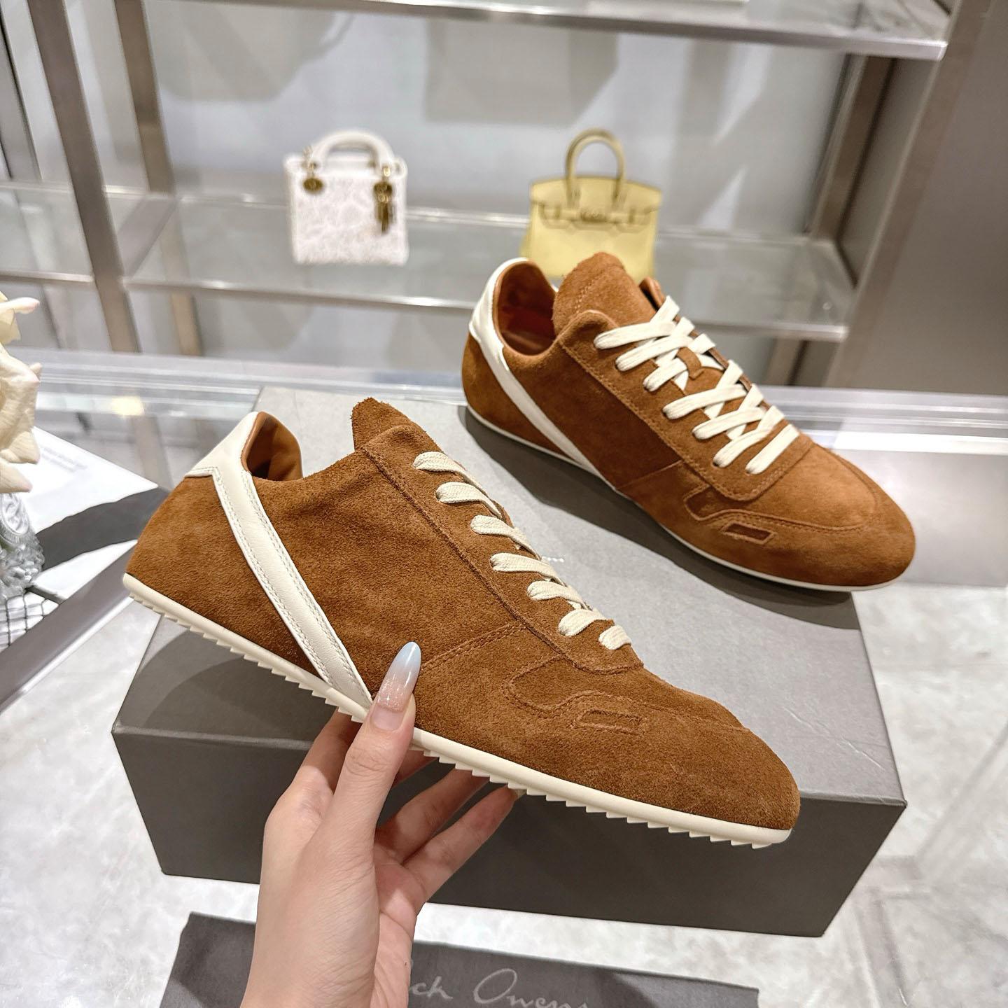 Rick Owens Concordians Minimal Sneaker 'Chestnut' - DopestKickz