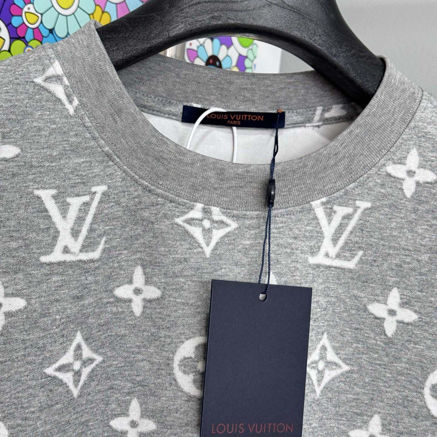 Louis Vuitton Monogram Short-Sleeved Crewneck - DopestKickz