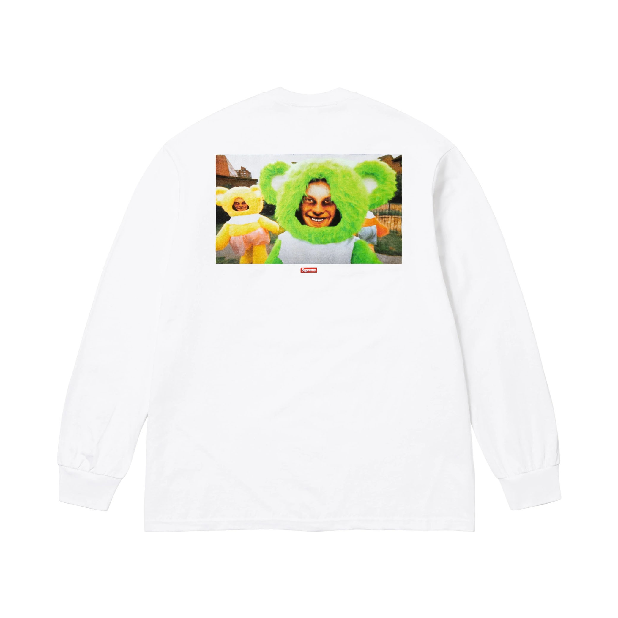 Supreme x Aphex Twin Donkey Rhubarb Long-Sleeve Tee 'White' - DopestKickz