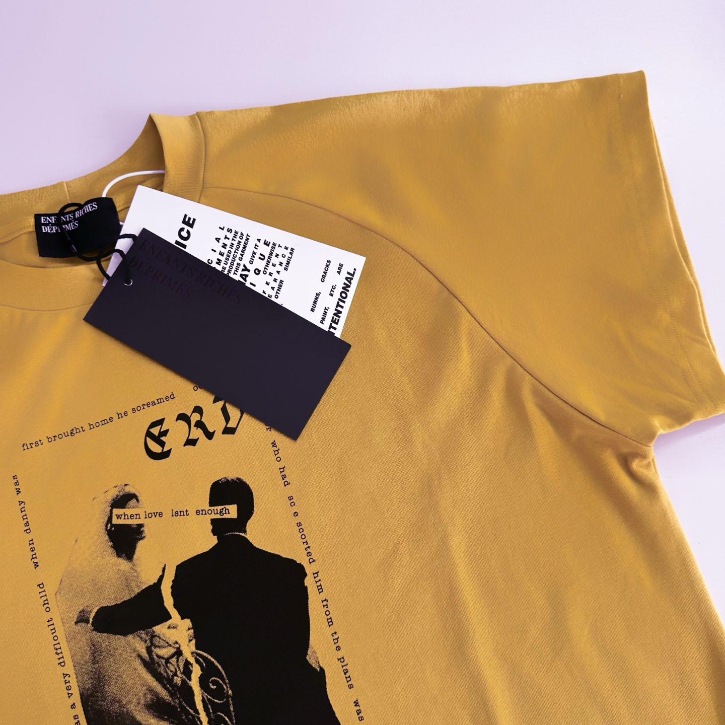 Enfants Riches Déprimés Love Isn’t Enough Mock Neck T-Shirt 'Chai Tea' - DopestKickz