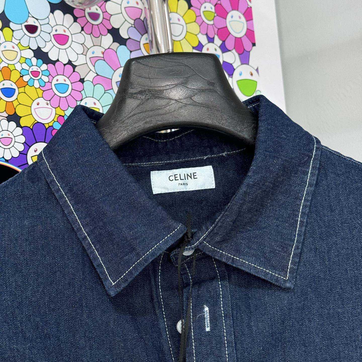 Celine Overshirt In Cotton Denim - DopestKickz