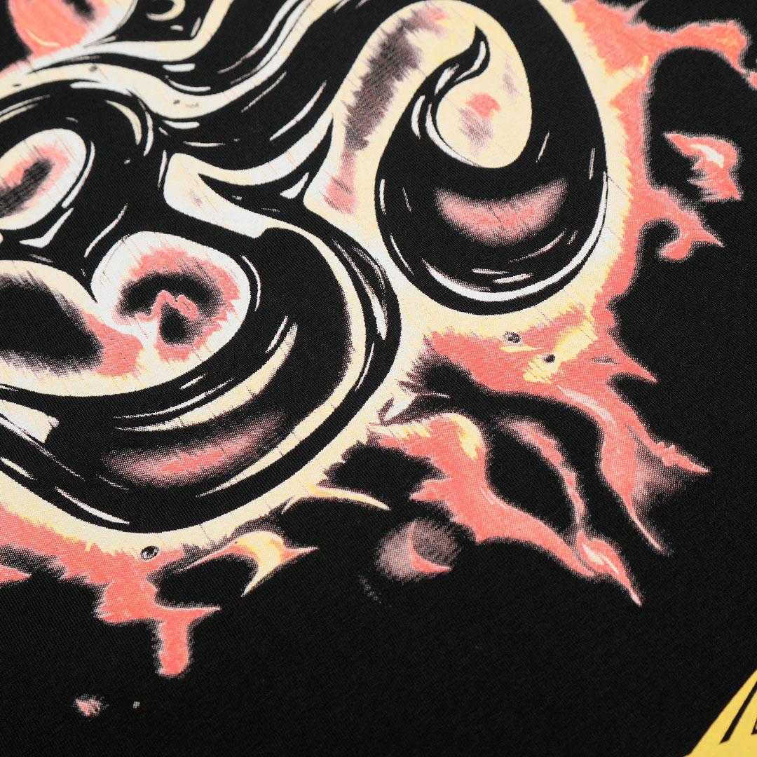 Hellstar Inner Peace Fire Tee 'Black' - DopestKickz