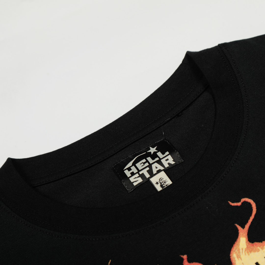 Hellstar Inner Peace Fire Tee 'Black' - DopestKickz