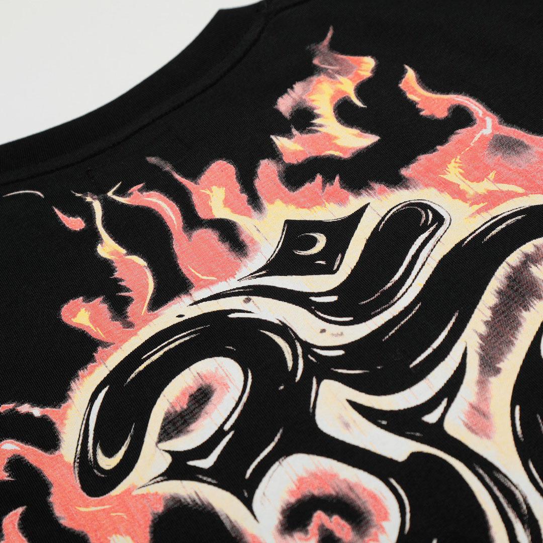 Hellstar Inner Peace Fire Tee 'Black' - DopestKickz
