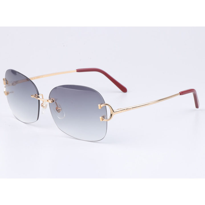 Cartier CT 4193829 Sunglasses Gold Gradient Gray - DopestKickz