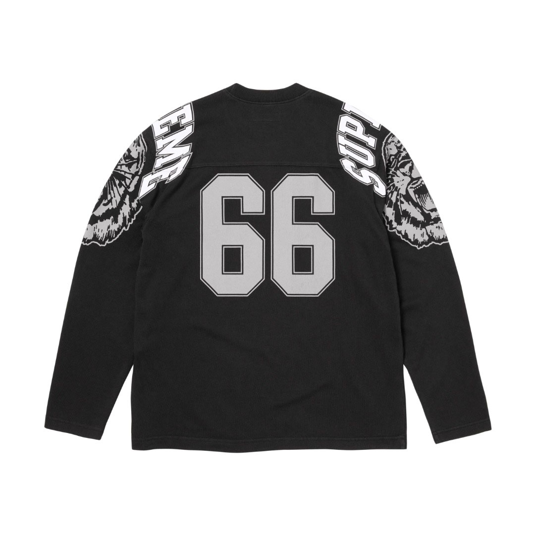 Supreme Mascot Long-Sleeve Football Top 'Black' - DopestKickz