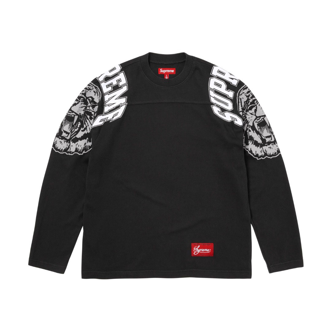 Supreme Mascot Long-Sleeve Football Top 'Black' - DopestKickz