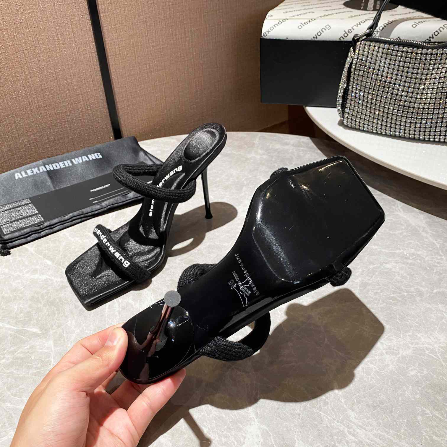 Alexander Wang  Julie 105mm Nylon Tubular Sandal - DopestKickz