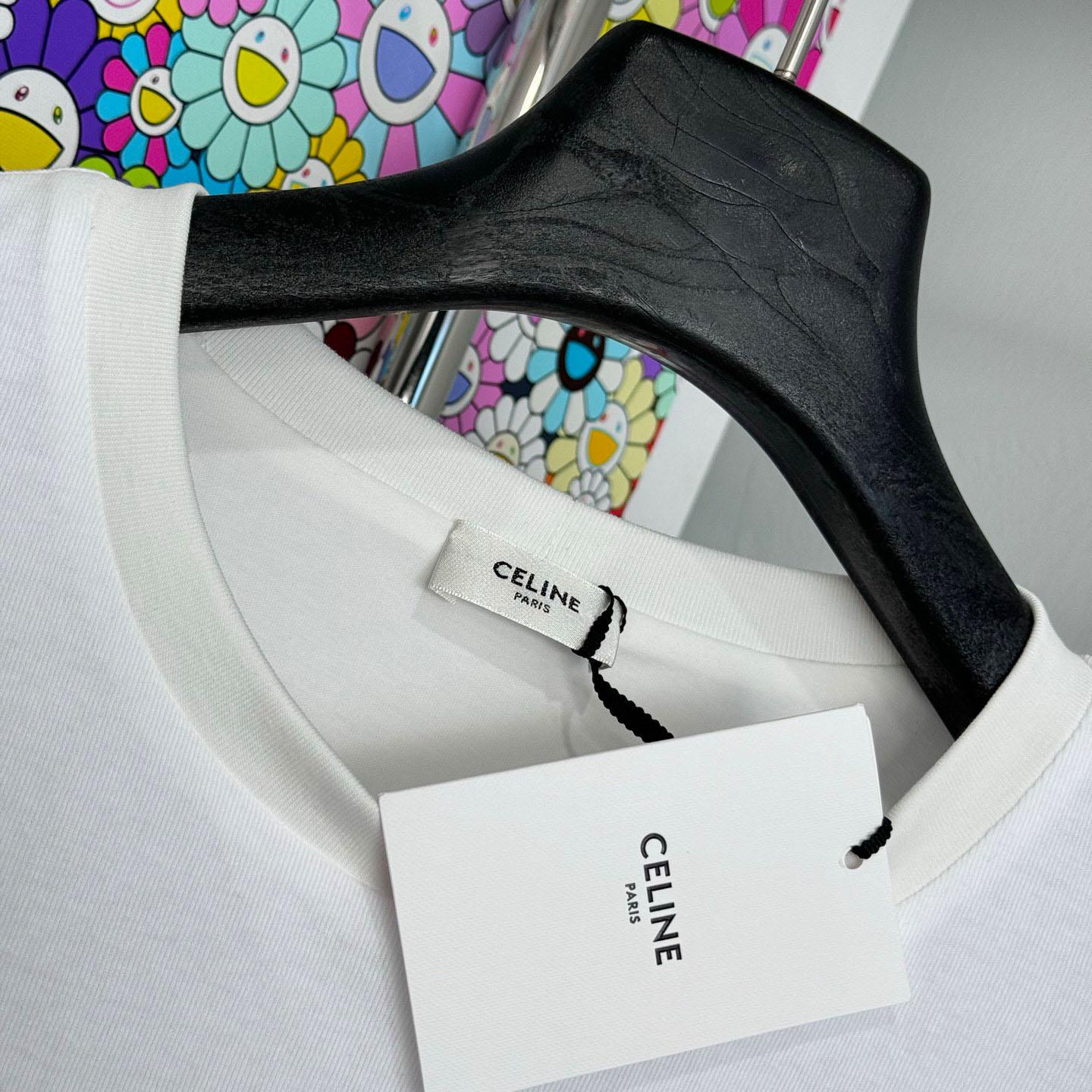 Celine  Double Layered T-shirt IN FINE COTTON JERSEY - DopestKickz