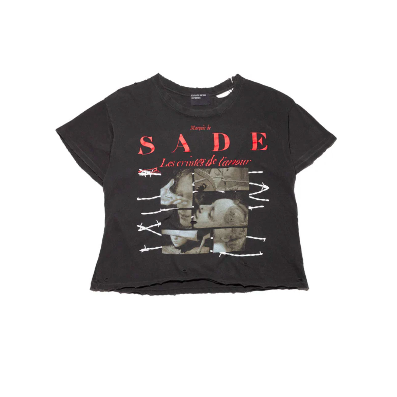 Enfants Riches Déprimés Les Crimes De L'aMour T-Shirt 'Thrashed Black' - DopestKickz