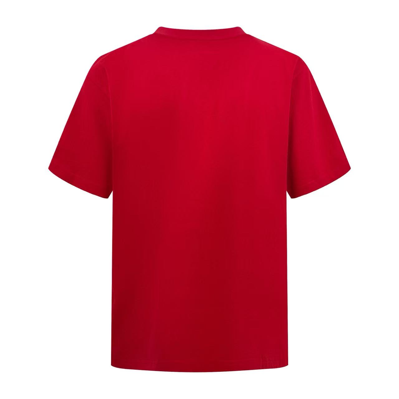 Balenciaga Cursive T-shirt Medium Fit in Red/black - DopestKickz