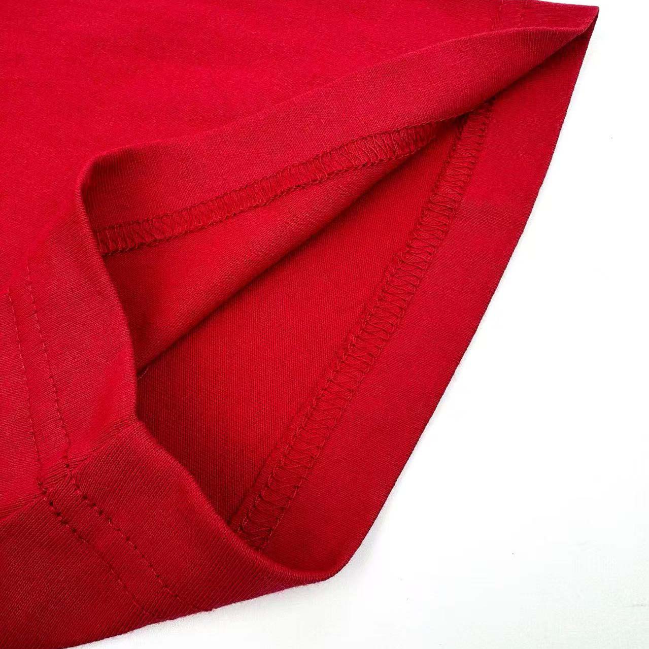 Balenciaga Cursive T-shirt Medium Fit in Red/black - DopestKickz