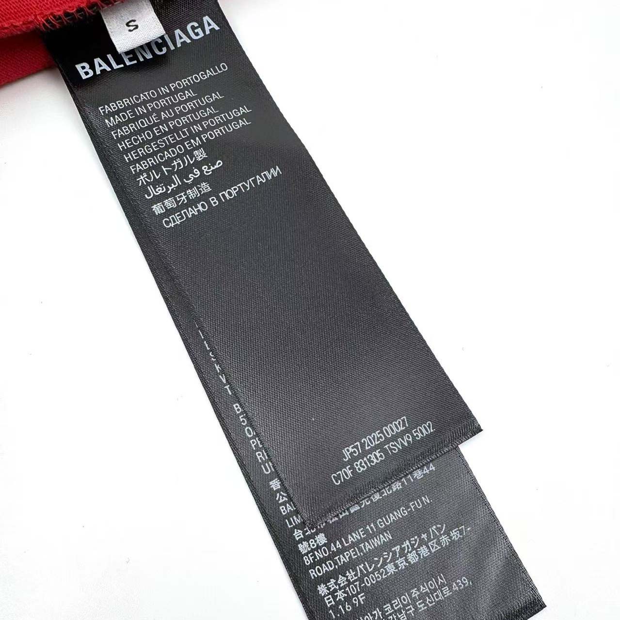 Balenciaga Cursive T-shirt Medium Fit in Red/black - DopestKickz