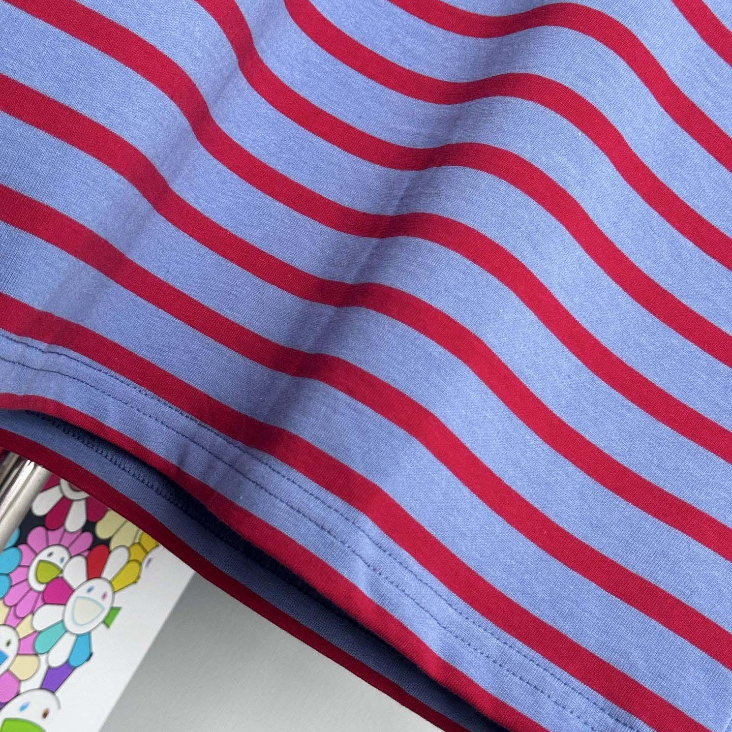 Prada Oversized Striped Jersey T-shirt - DopestKickz