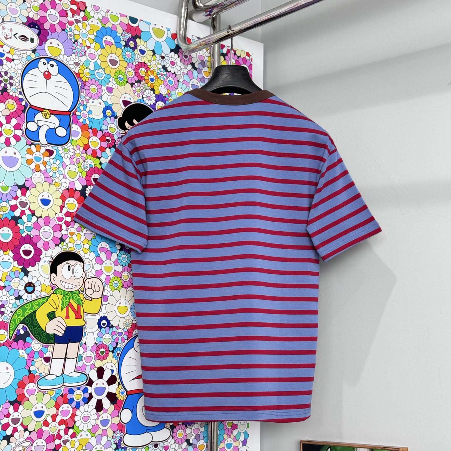 Prada Oversized Striped Jersey T-shirt - DopestKickz