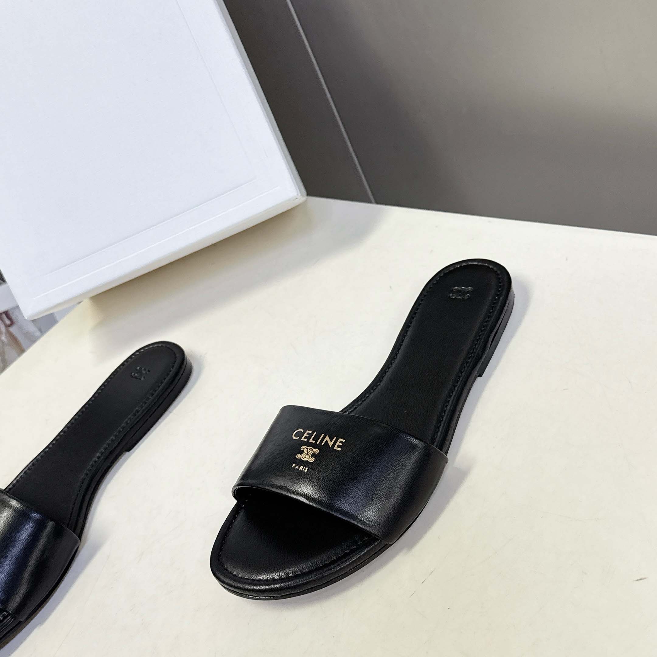 Celine Coast Mule In Lambskin - DopestKickz