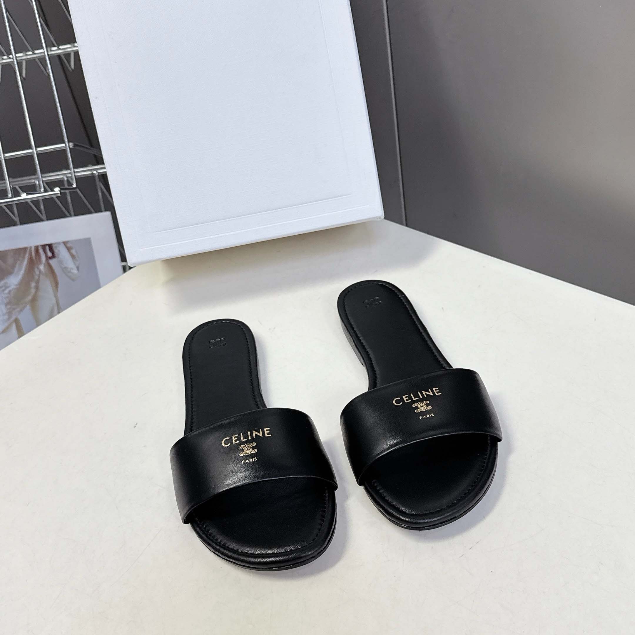 Celine Coast Mule In Lambskin - DopestKickz