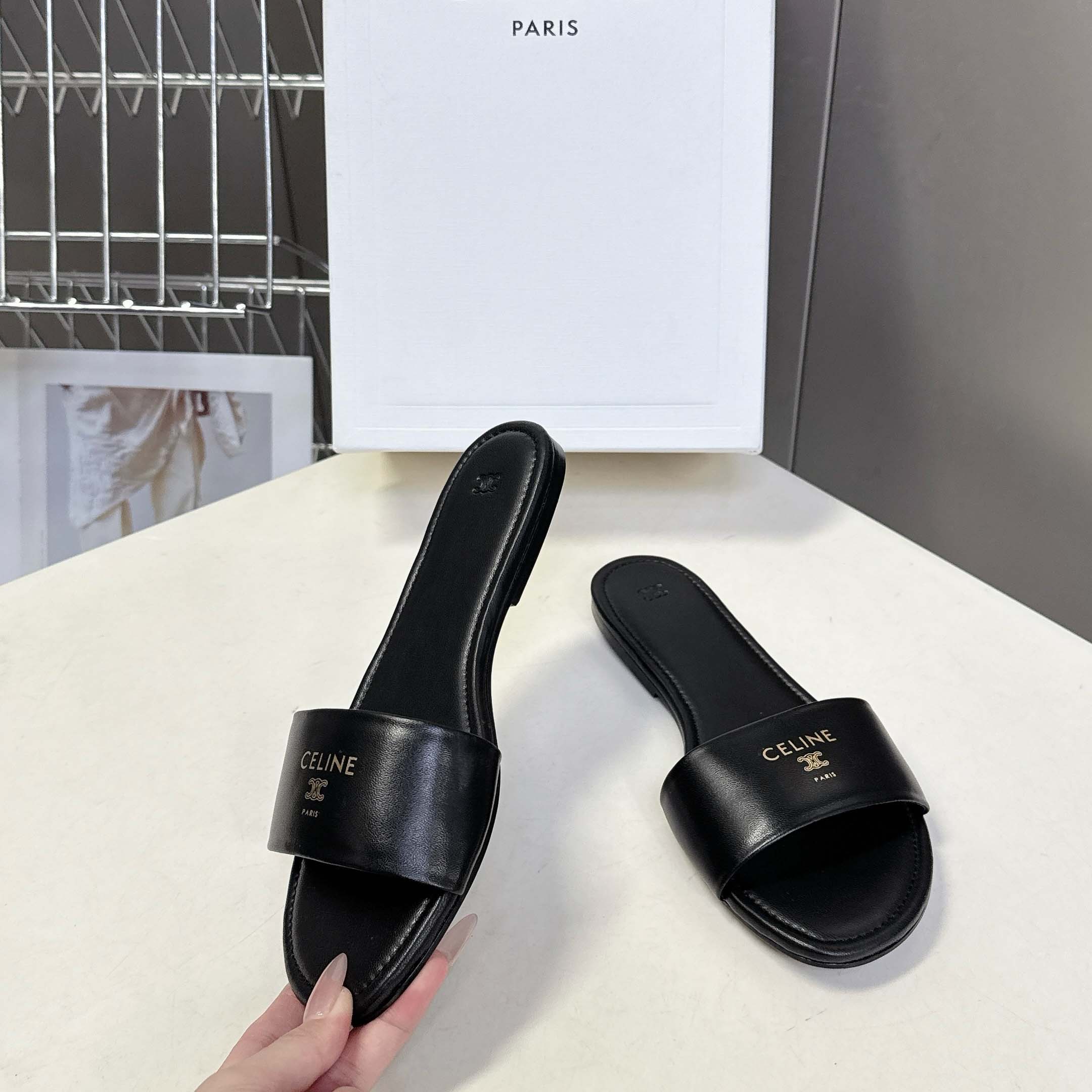 Celine Coast Mule In Lambskin - DopestKickz