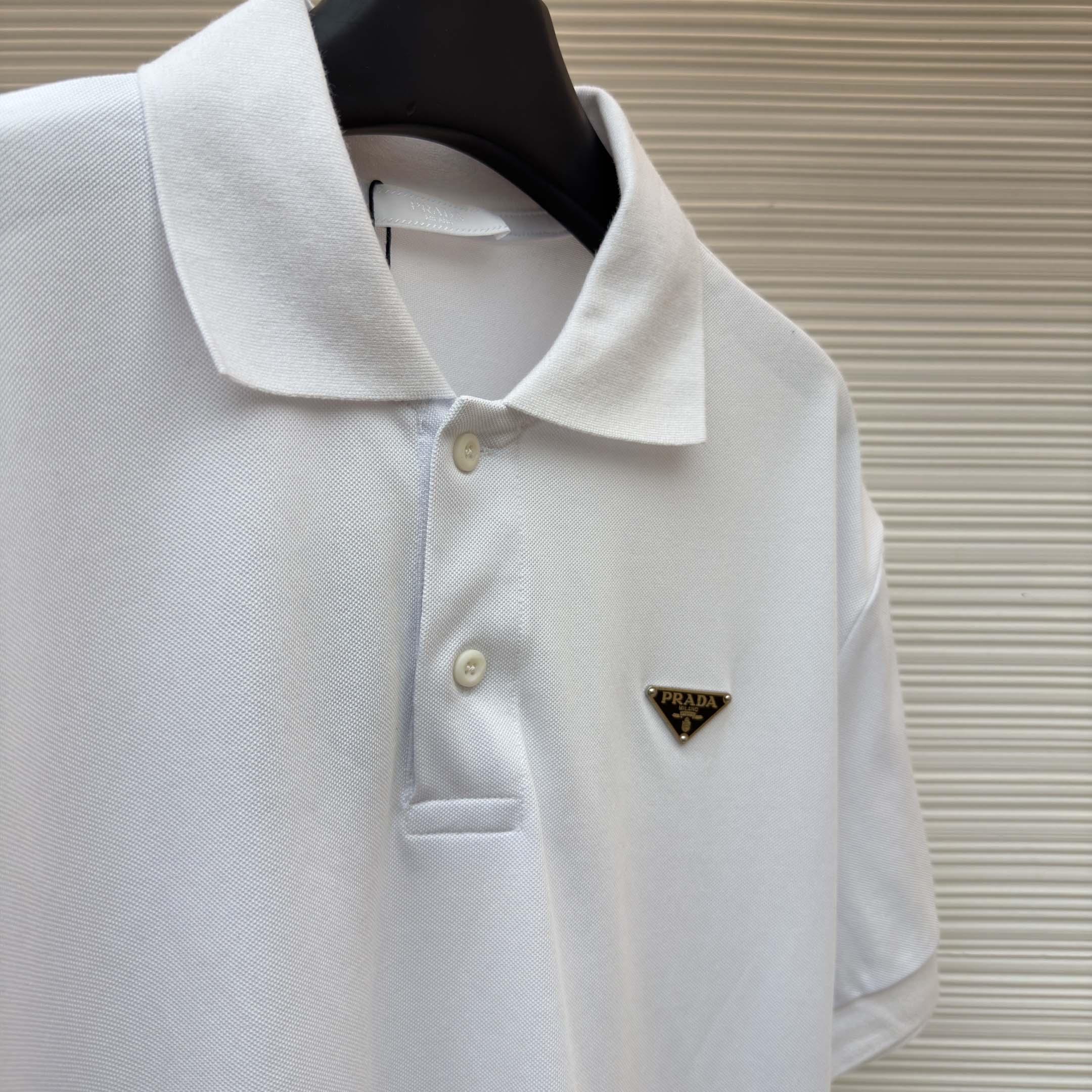 Prada Piqué Polo Shirt - DopestKickz