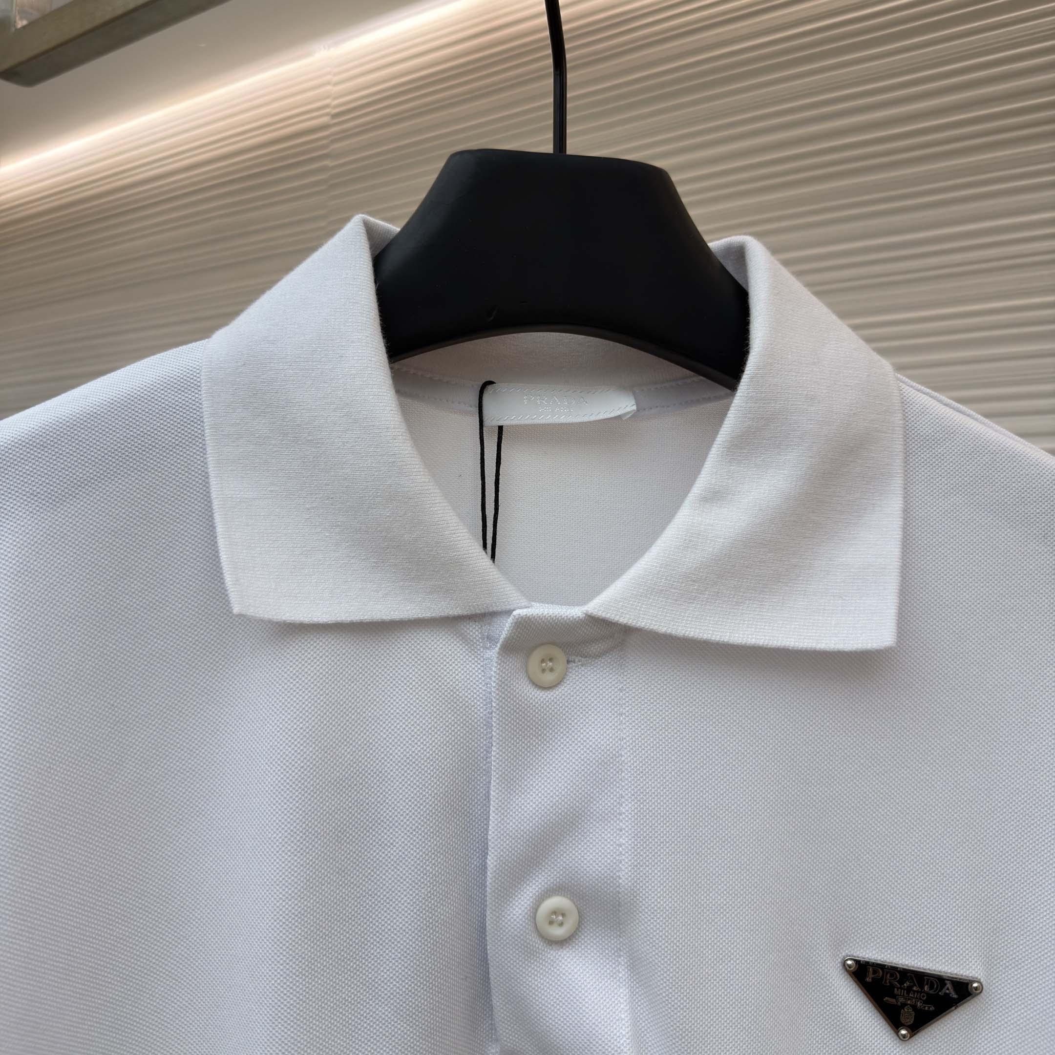 Prada Piqué Polo Shirt - DopestKickz