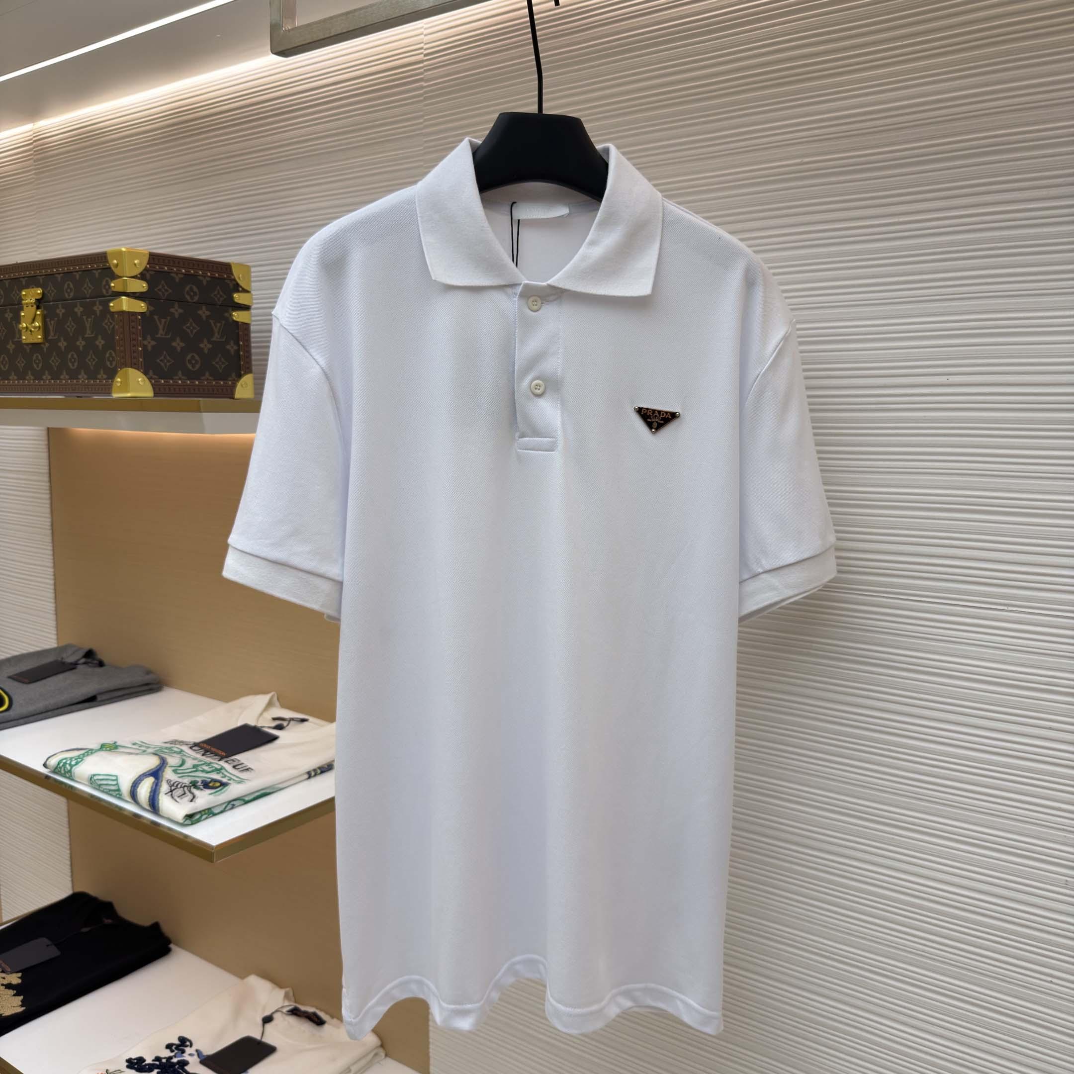 Prada Piqué Polo Shirt - DopestKickz