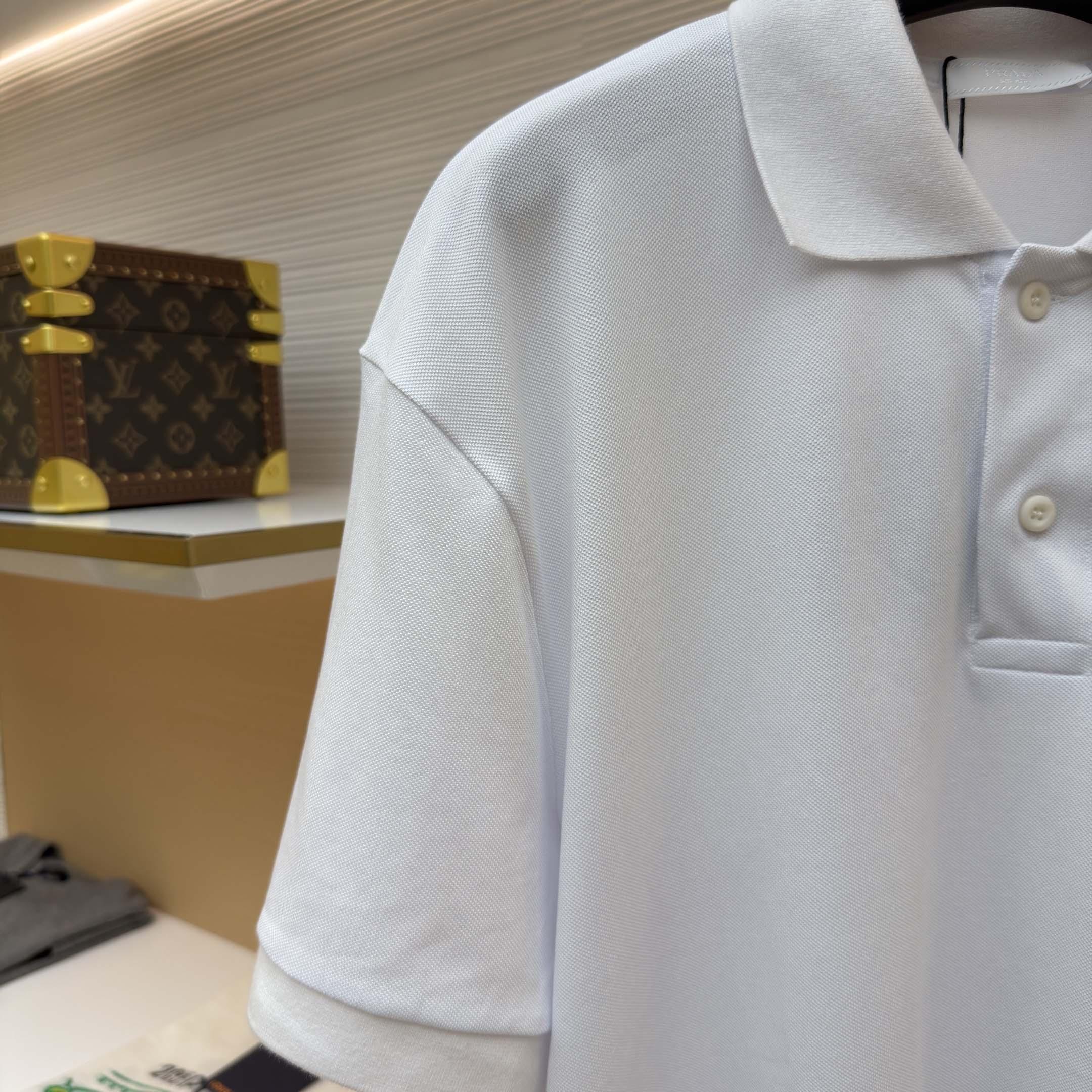 Prada Piqué Polo Shirt - DopestKickz