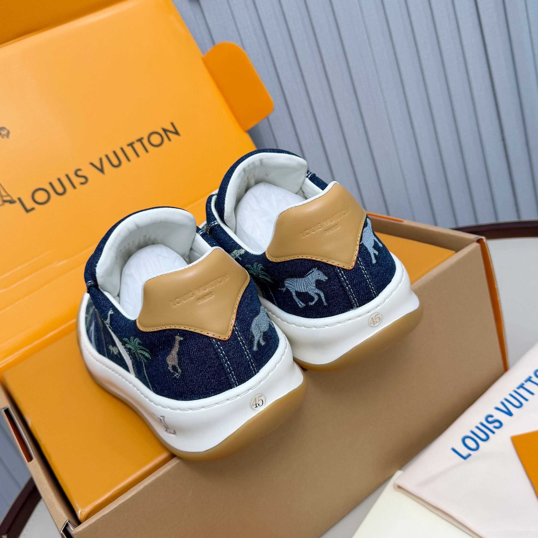 Louis Vuitton LV x The Darjeeling Limited LV Tilted Sneaker  1AJTLH - DopestKickz