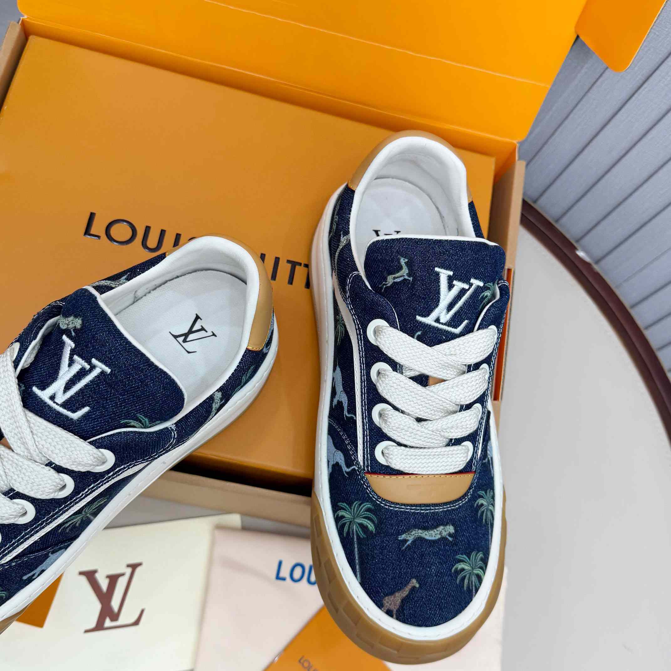 Louis Vuitton LV x The Darjeeling Limited LV Tilted Sneaker  1AJTLH - DopestKickz