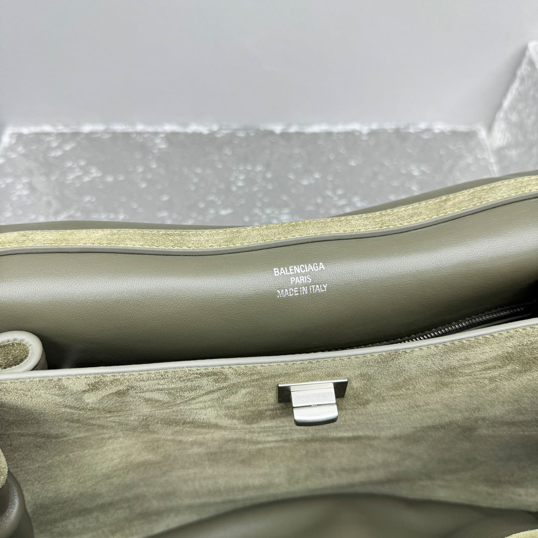 Balenciaga  Rodeo Handbag Medium In Khaki - DopestKickz