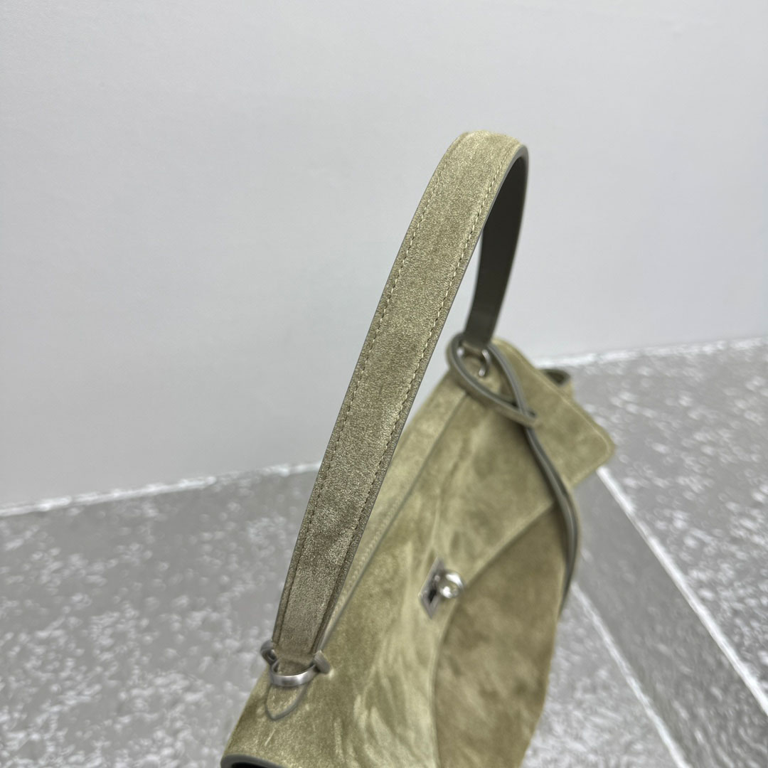 Balenciaga  Rodeo Handbag Medium In Khaki - DopestKickz