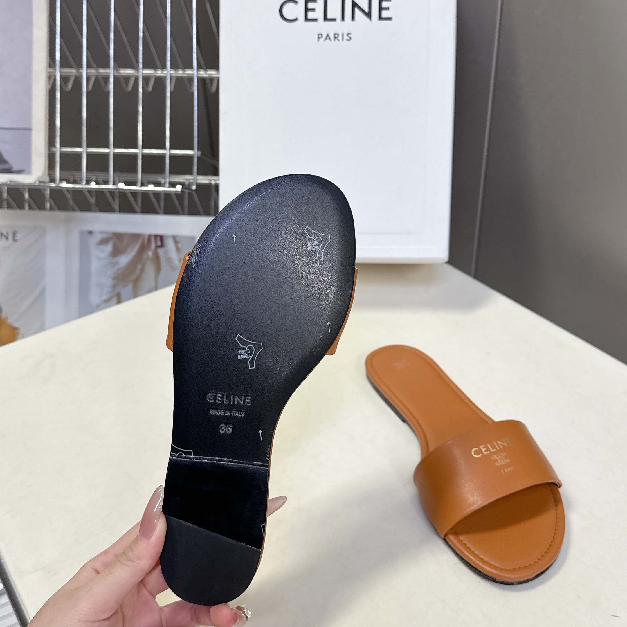 Celine Coast Mule In Lambskin - DopestKickz