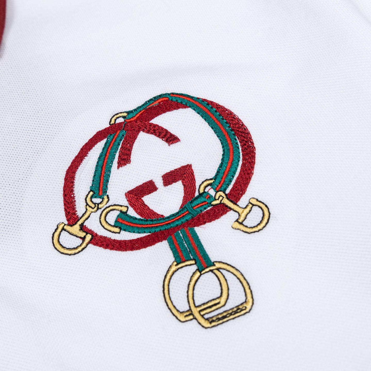 Gucci Cotton Piquet Polo Shirt With Embroidery - DopestKickz