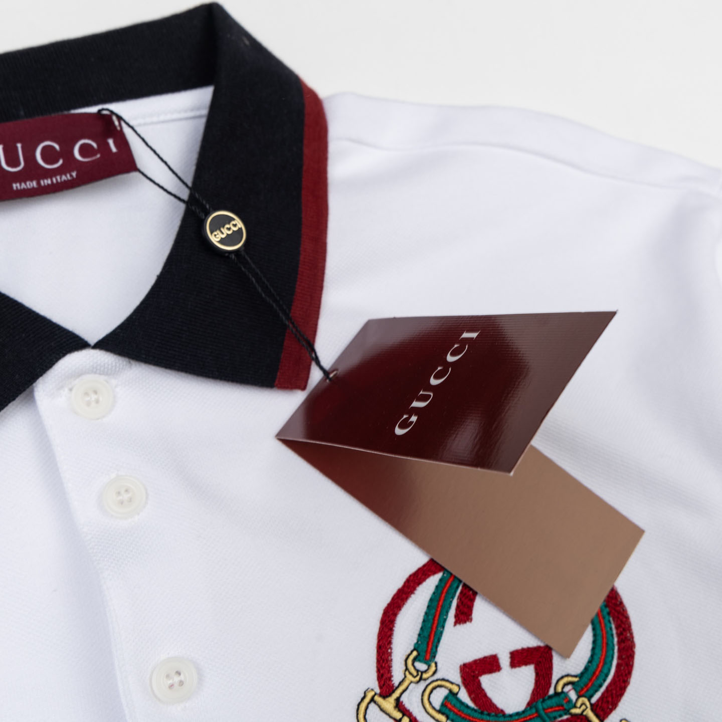 Gucci Cotton Piquet Polo Shirt With Embroidery - DopestKickz