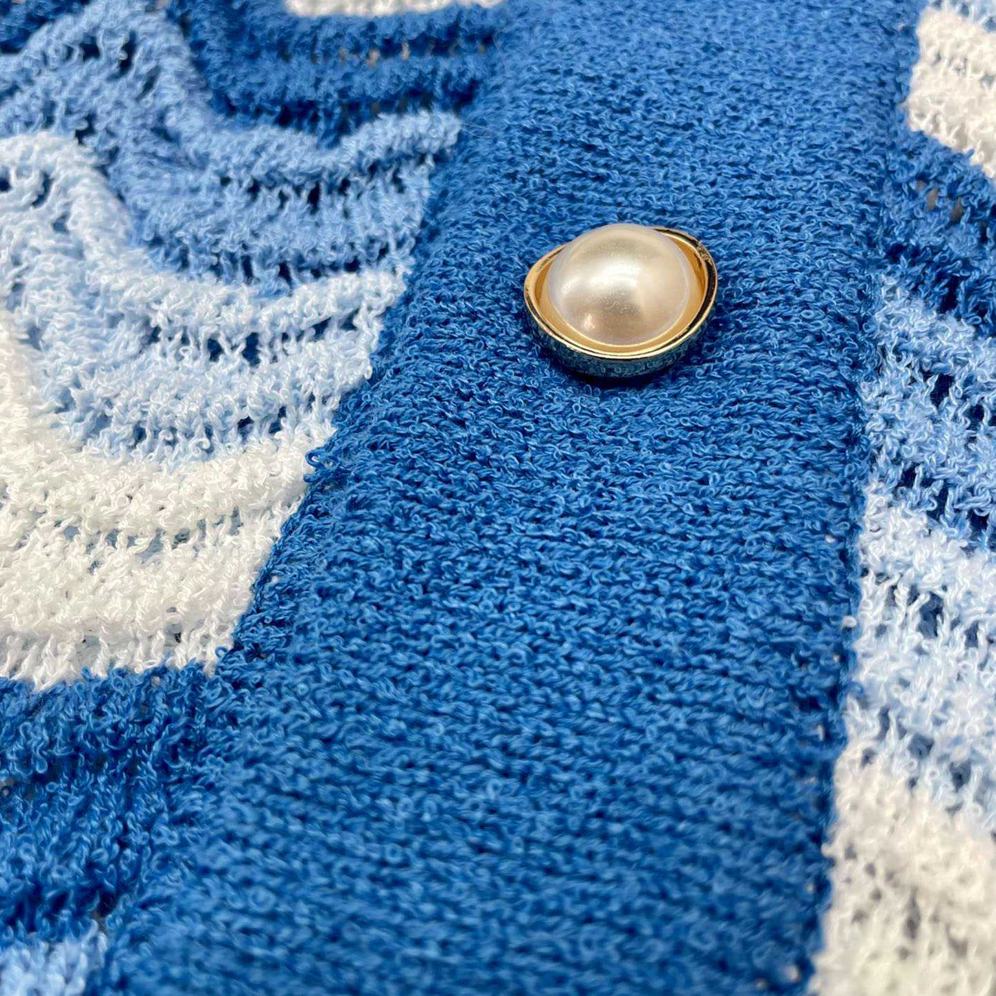 Casablanca Wavy Gradient Crochet Shirt D007 - DopestKickz