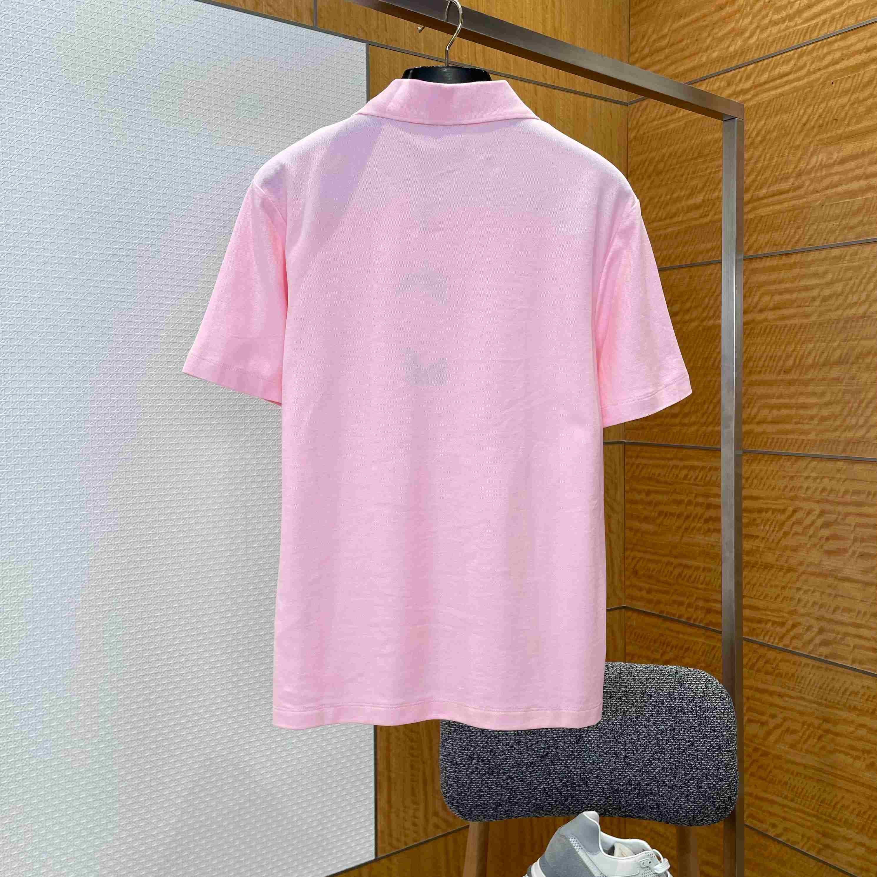 Dior Polo Shirt Lilac Cotton Piqué - DopestKickz