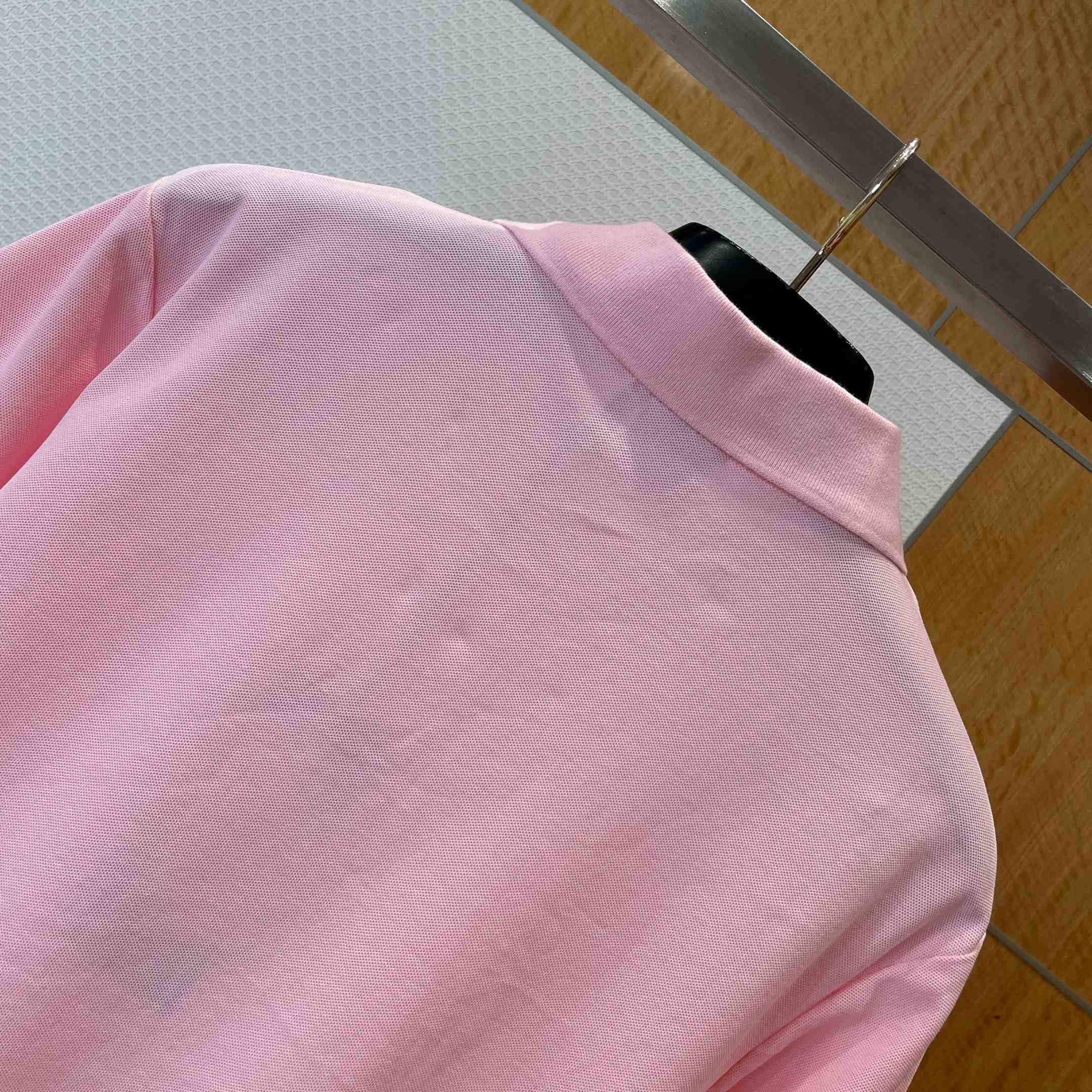 Dior Polo Shirt Lilac Cotton Piqué - DopestKickz