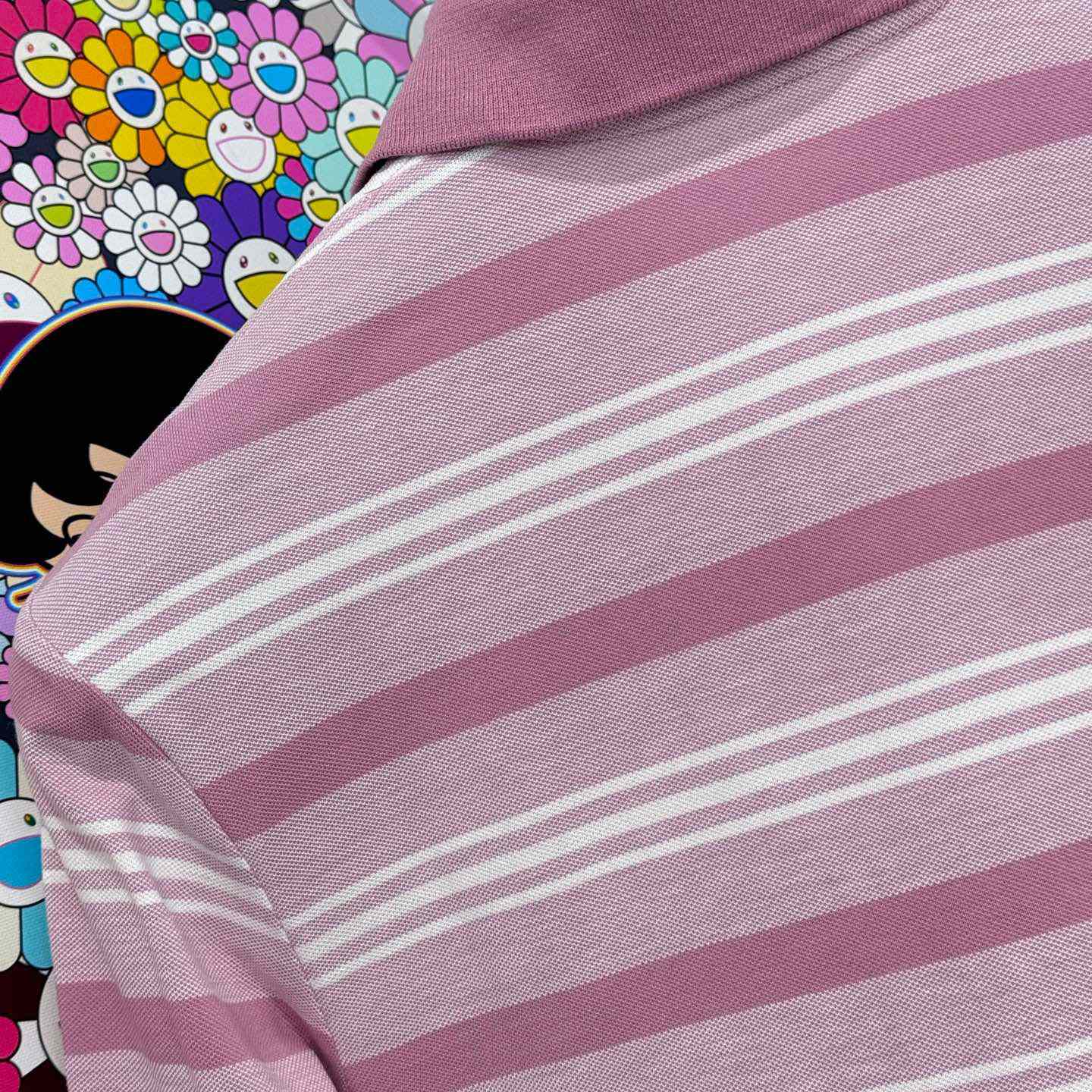 Prada Long-sleeved Striped Piqué Polo Shirt - DopestKickz